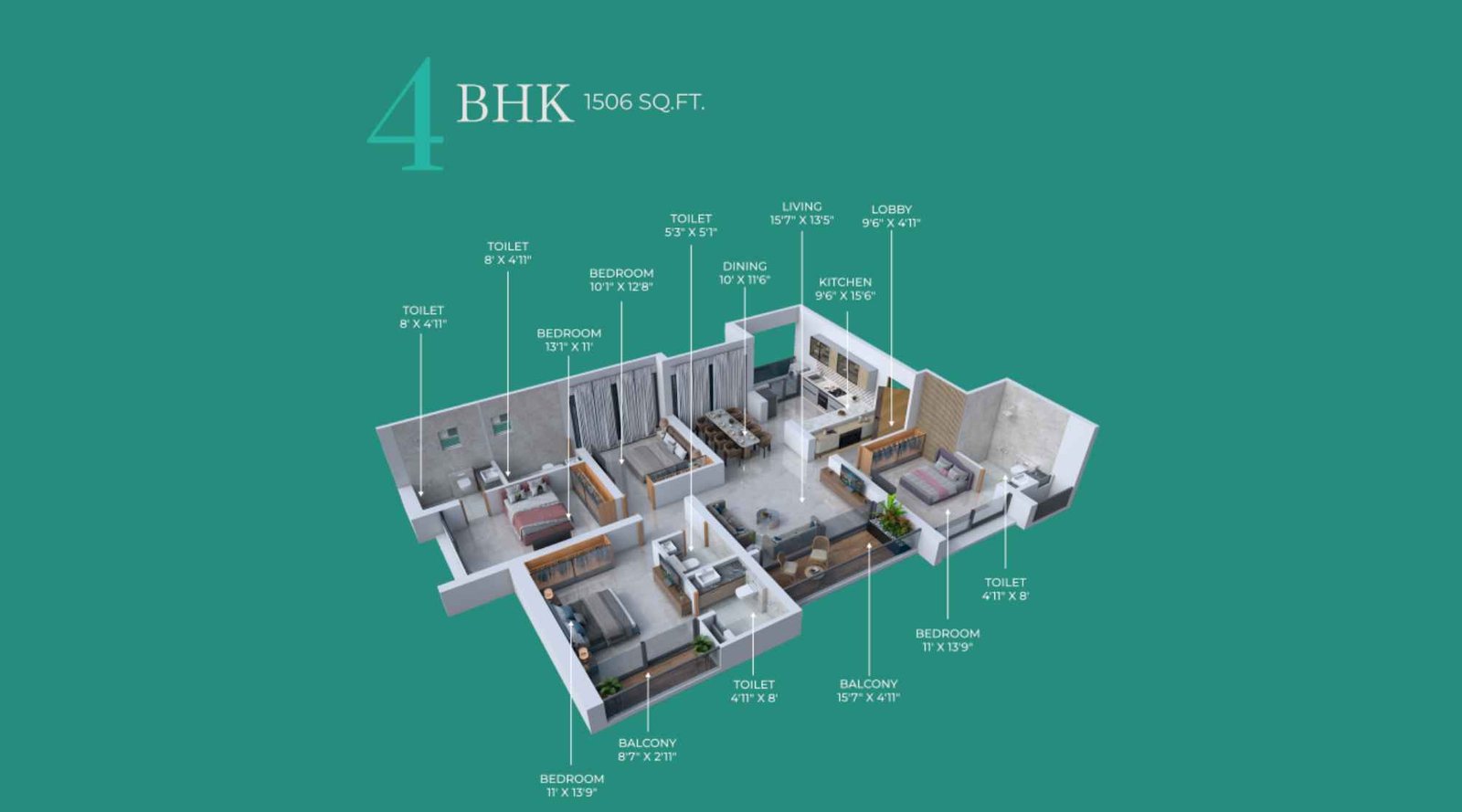 RGS-Forte-Aspire-4-BHK-Floor-Plan